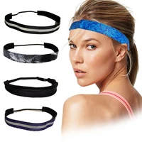 5pcs yoga running fitness headband sport hair band yoga anti slip elastic sweatband sport headband yoga accessories