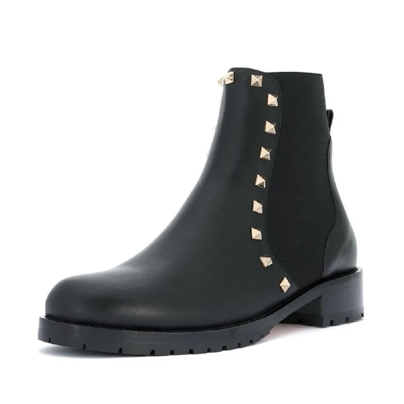 

Высококачественные дизайнерские женские ботинки челси из воловьей кожи на платформе, привлекательные модные женские короткие ботинки с ме...