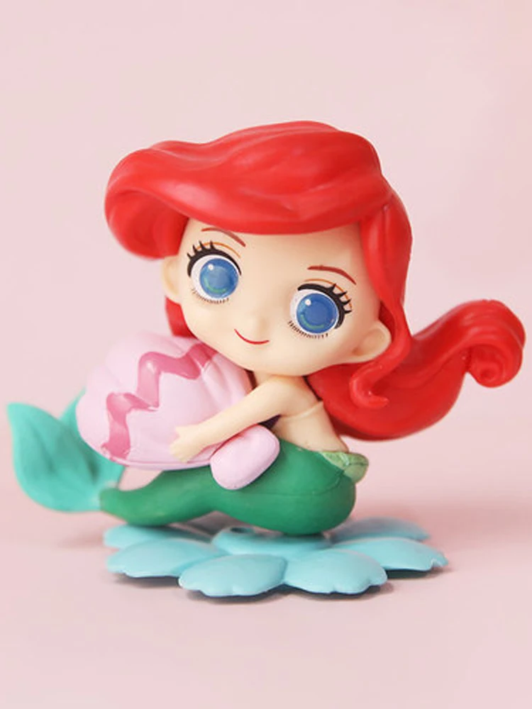 Mermaid Cake Topper Ocean Doll Mermaid Birthday Party Cake Decoration Girls Birthday Heart-shaped Wedding Decor Baby Shower images - 6