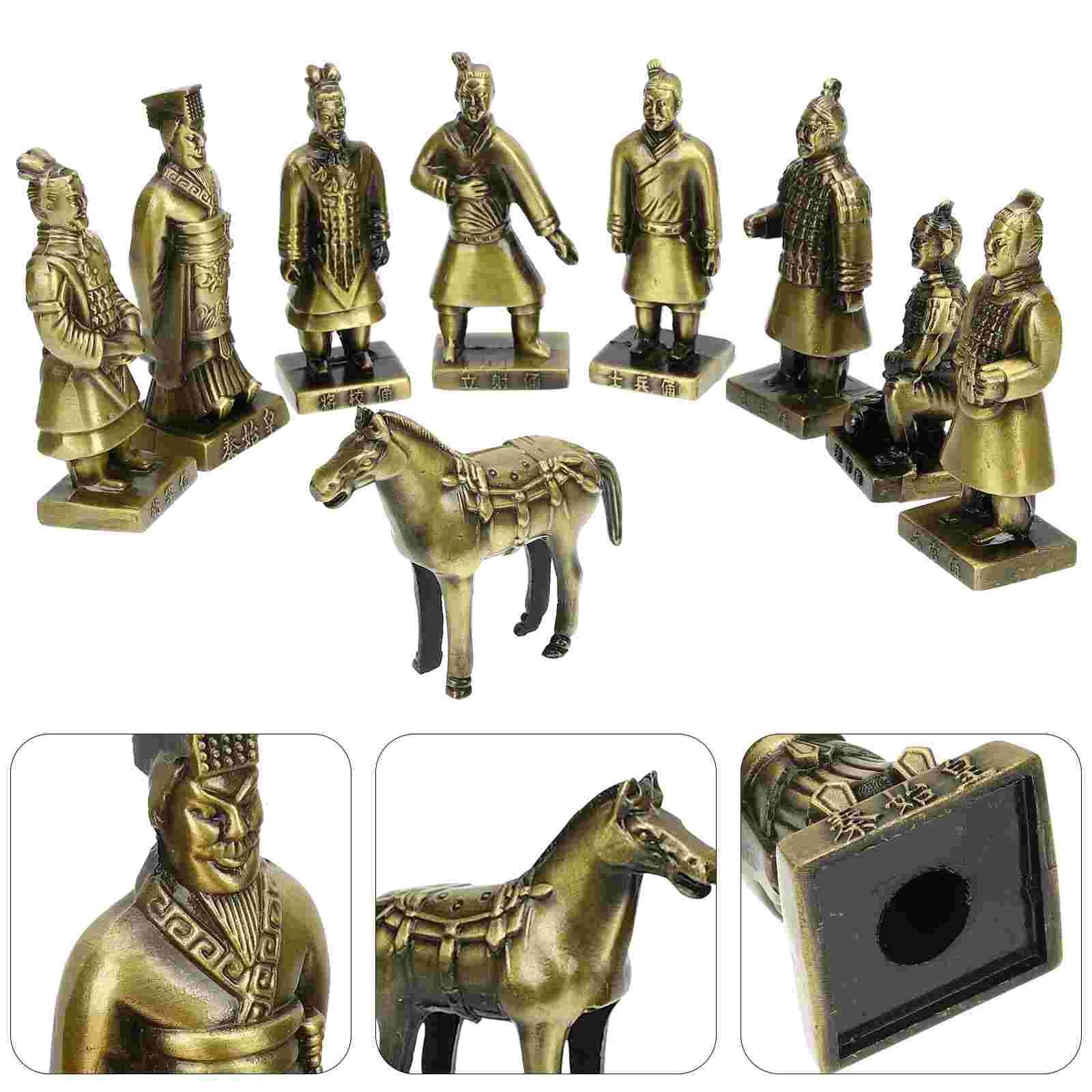 Терракотовые воины игрушки фигурка настольный декор ретро статуя лошади