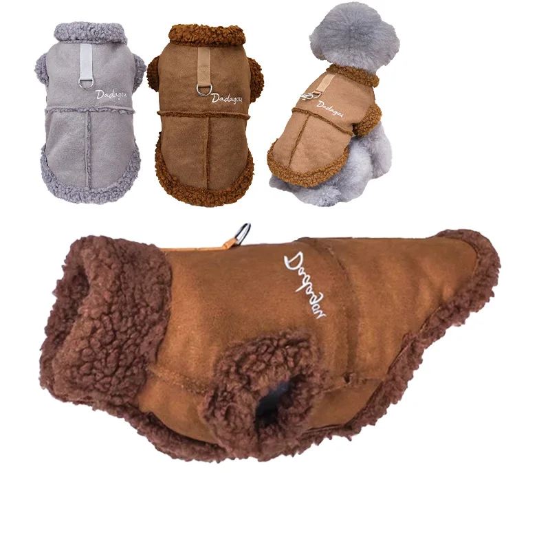 

Winter Puppy Jacket Warm Dog Clothes Pet Cotton Coat for Small Medium Dogs French Bulldog Clothing Chihuahua York Pug Costumes