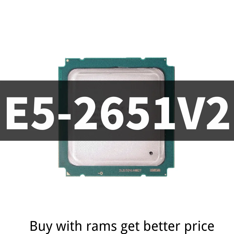 

Xeon Processor E5-2651V2 e5-2651 v2 E5 2651V2 CPU 1.8 LGA 2011 SR19K Twelve Cores Desktop processor e5 2651V2