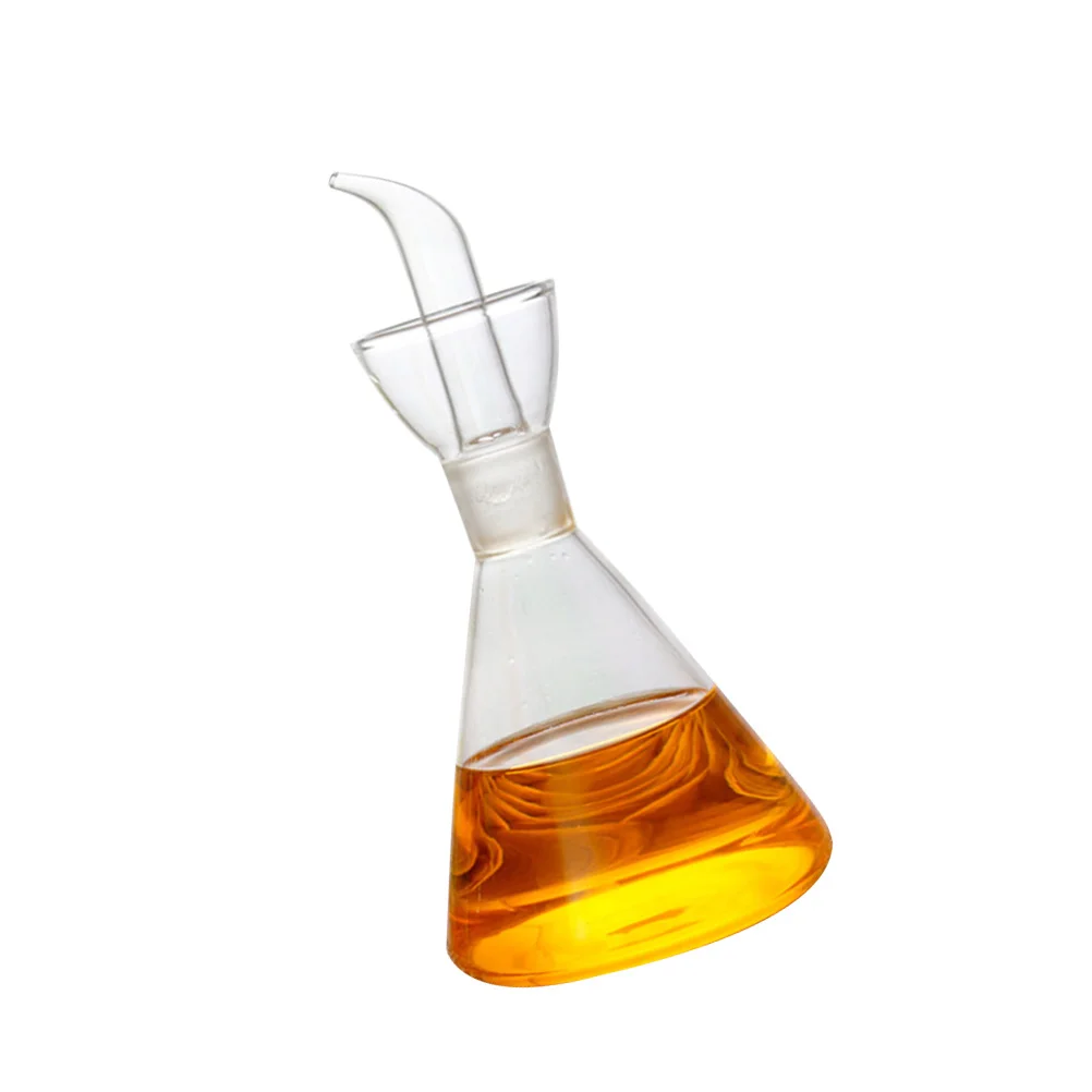 

Glass Oil Dispenser Bottle: 125ml Non- Drip Spout Vinegar Cruet Bottle Pourers Glass Oil Dispenser Sauce Jar Condiment