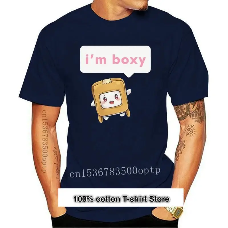 

Lankybox-Camiseta de algodón para hombre, camisa de moda de verano, talla europea, de marca, novedad