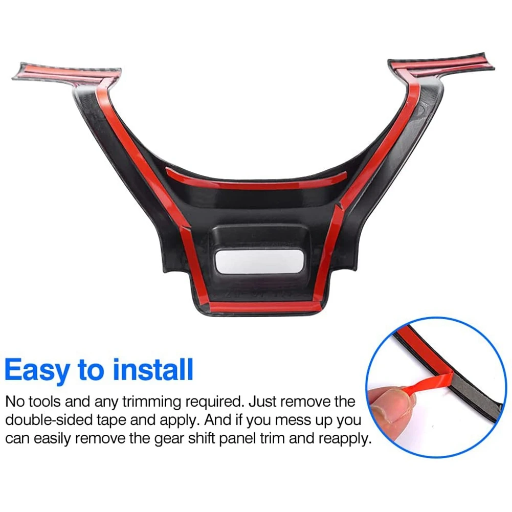 For Kia K5 Optima 2020 2021 2022 Car Carbon Fiber Steering Wheel Cover Trim Decor Frame Accessories | Interior Mouldings