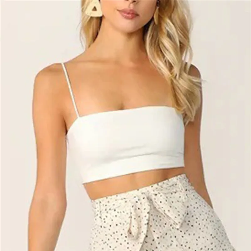 

Fashion Women Sexy Tops Solid Summer Camis Women Casual Tank Tops Vest Sleeveless Crop Tops