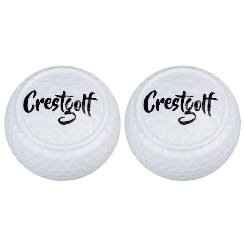 

2pcs Flat Shaped Golf Balls Putting Training Aid Lightweight Golf Training Balls