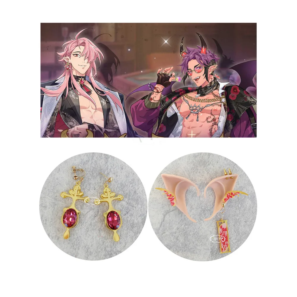 Китай Аниме NU: Карнавал Aster Morvay Cos клипсы для ушей серьги косплея Хэллоуин костюм