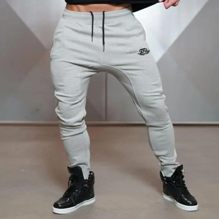 

Muscle Casual Pants Pants Cotton Male Europe and The United States Who Cultivate One's Morality Spring Fitness and Feet Pants