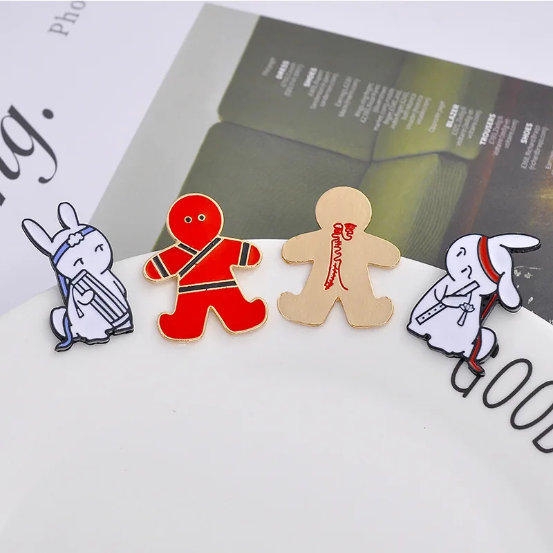 Grandmaster of Demonic Culture Chen Qingling Wei Wuxian Lan Wangji брошь значок мужской стиль набор реквизит