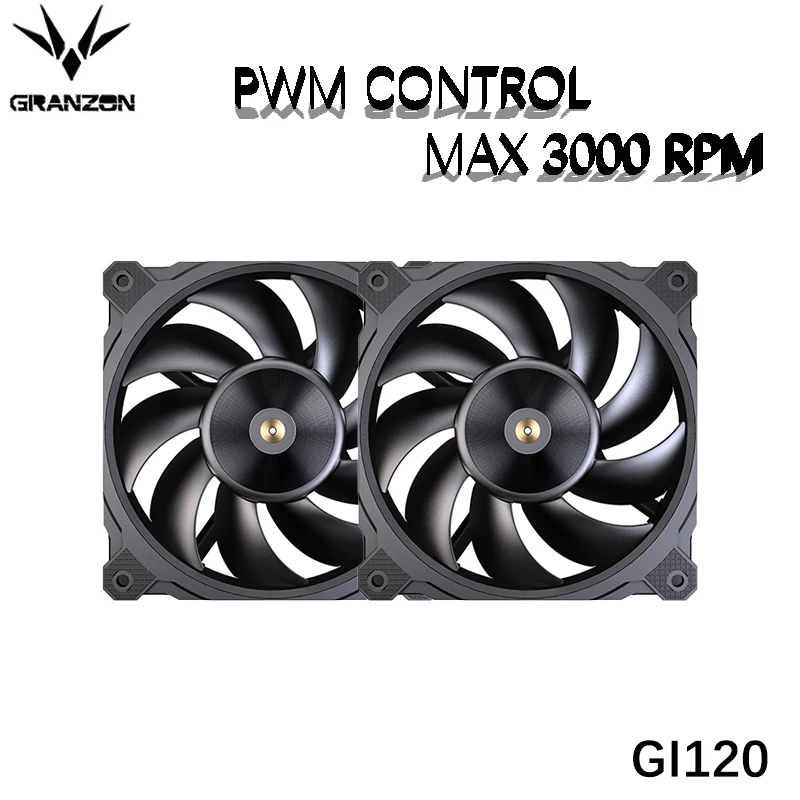Вентилятор Granzon 120 мм для водяного охлаждения, 1/2/3 шт.