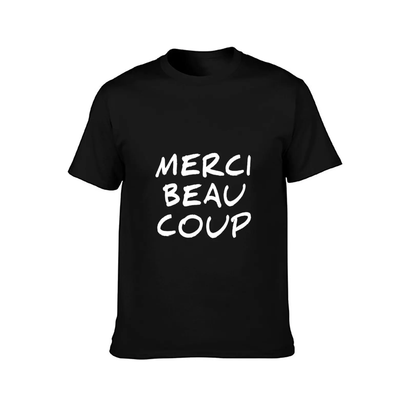 Фото Футболка с принтом Merci Beaucoup – Thank You Very Much в городском стиле №2