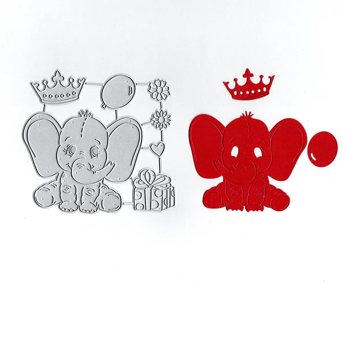 

Металлические Вырубные штампы с изображением милого слона, крафтовые штампы, трафареты для скрапбукинга, для творчества, фотоальбом, бумаж...