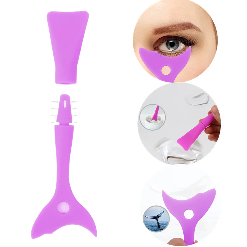 

Soft Silicone Eyeliner Stencils Eye Makeup Template Shaping Tool Portable Mascara Baffle Eyeliner Eyeshadow Lazy Makeup Supplies