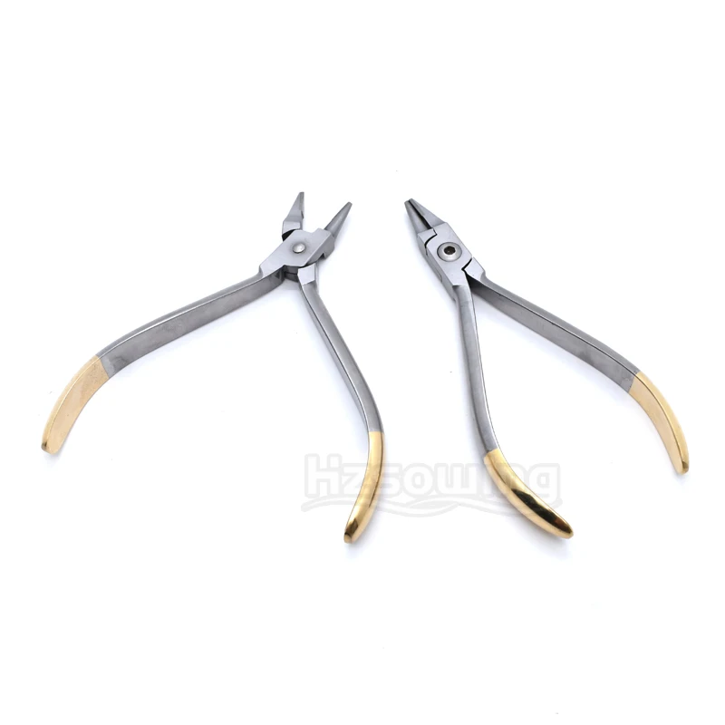 Filament Bending Pliers Dental Orthodontic Pliers Stainless Steel Forceps Plier without Cutter Laboratory Forming Pliers