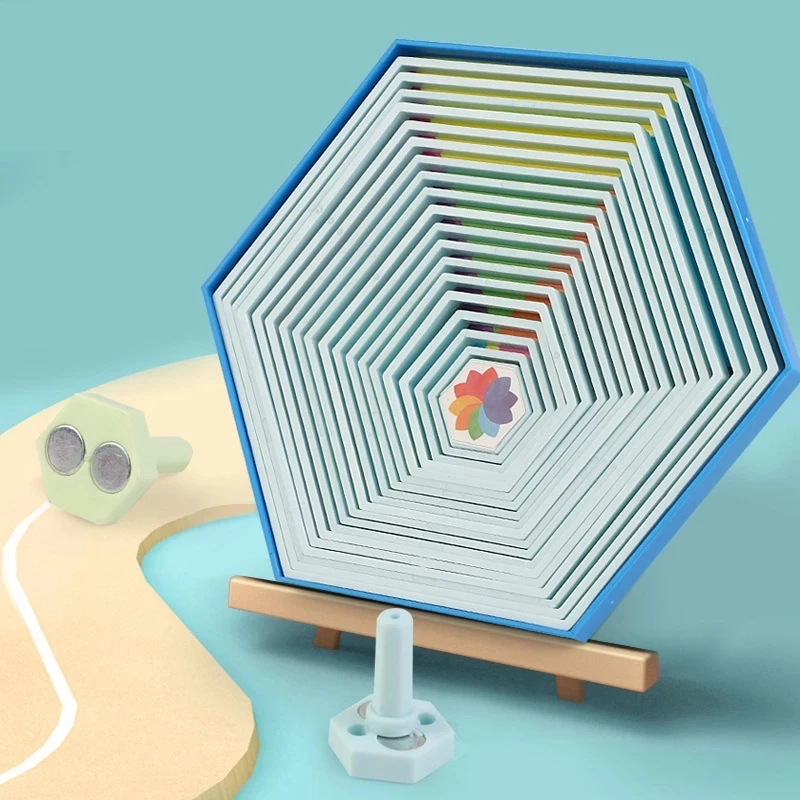 

3D-печать иллюзионные шестигранные игрушки с магнитами Шестигранная фиджет-игрушка креативная скручивающаяся деформация Шестигранная гол...