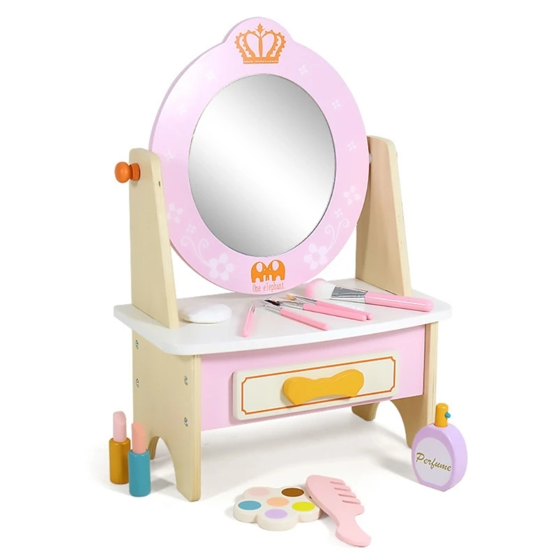 

12Pcs Kids Makeup Table Kits for Girls Makeups Toy Pretend Dress-Up Beauty Dropship