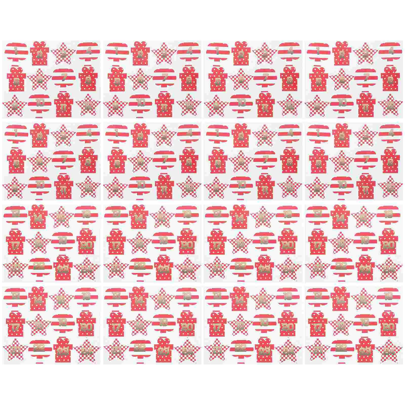 

40 Sheets Practical Decorative Gift Seal Stickers Adhesive Xmas Decals Xmas Stickers