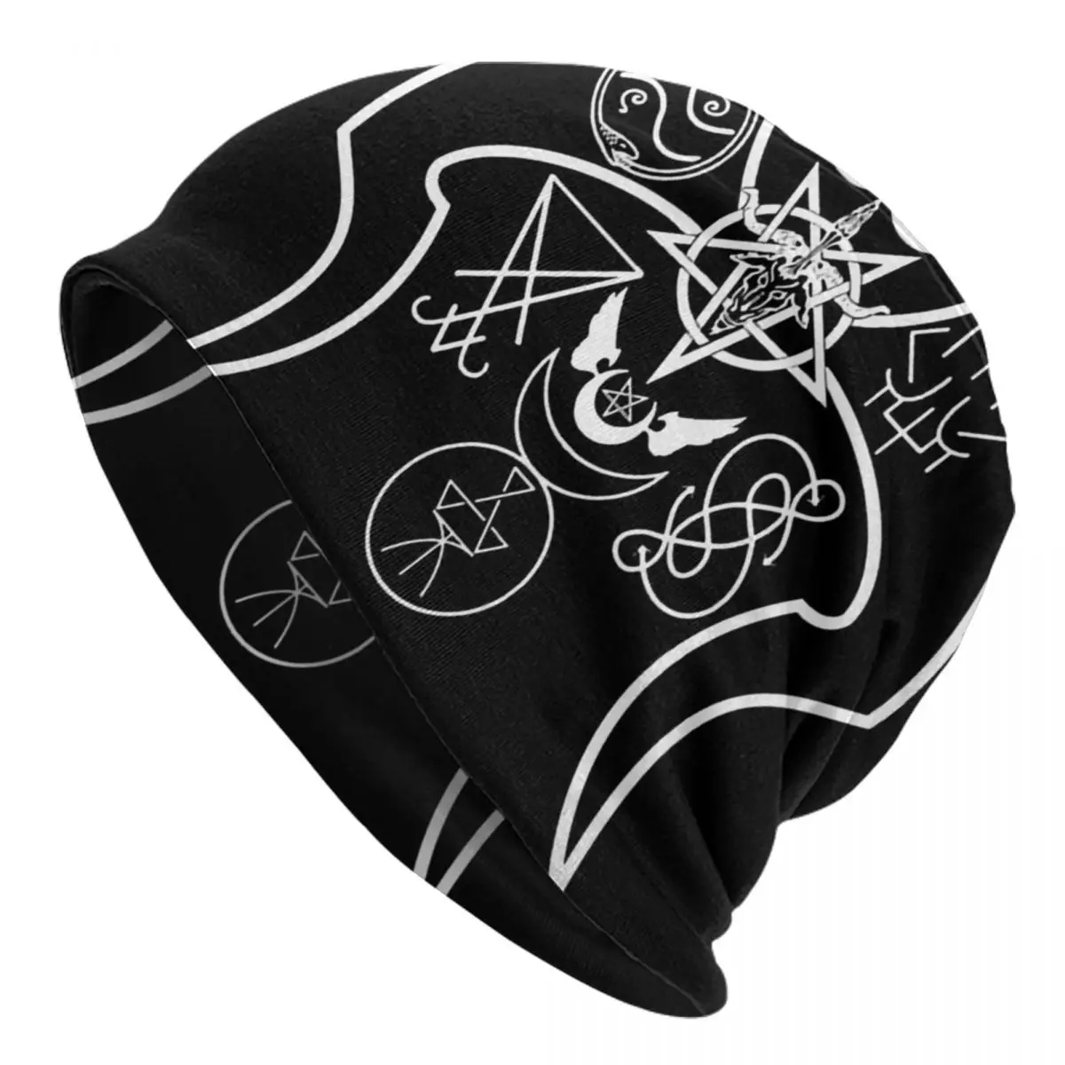 

Baphomet Autumn Spring Hats United Aspects Of Satan Thin Hat Bonnet Special Skullies Beanies Caps Men Women's Earmuffs