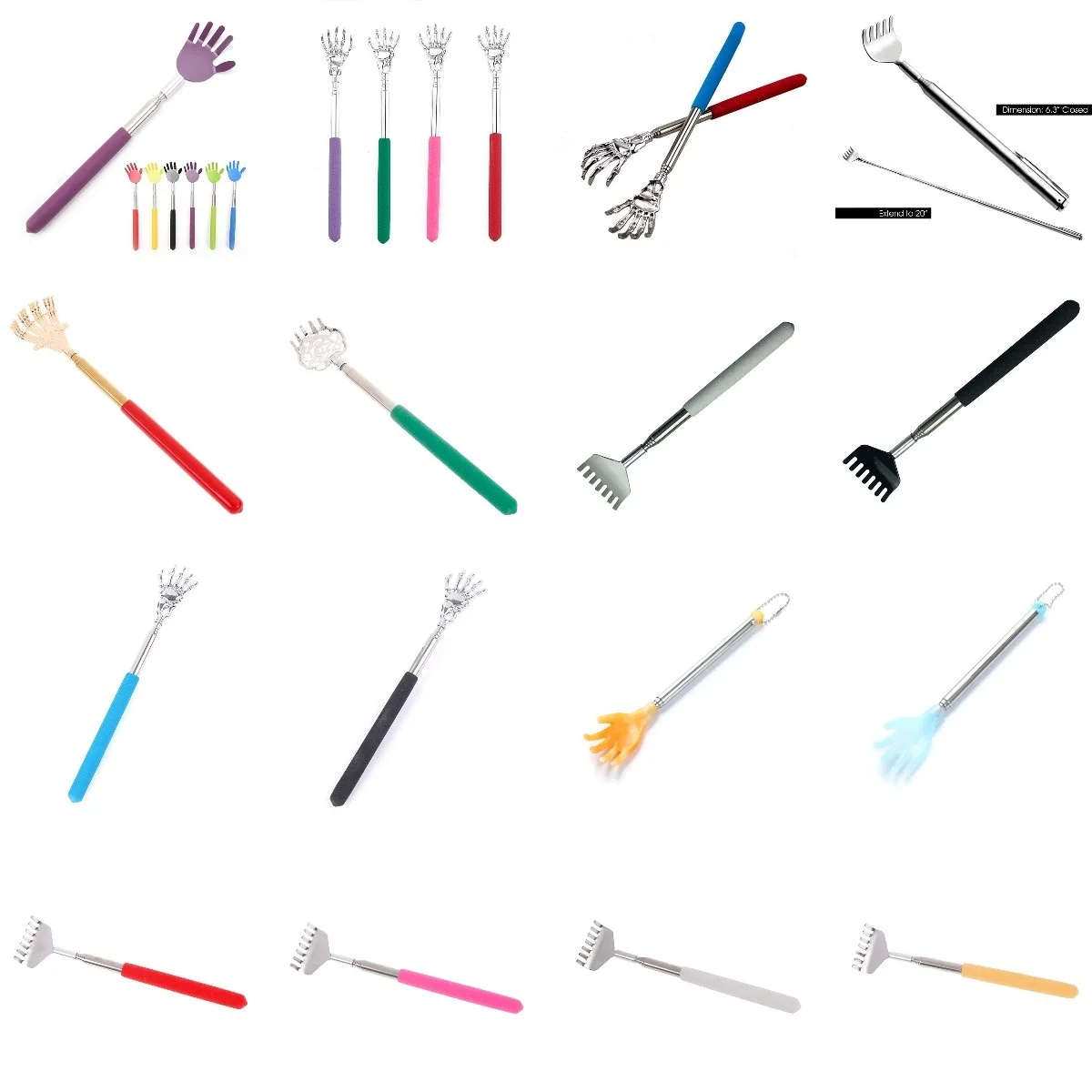 

Telescopic Backscratcher Scratching Extendable Massage Claw For Back Scraper Massage Relax Back Scratcher Relieve Anti-itch Tool