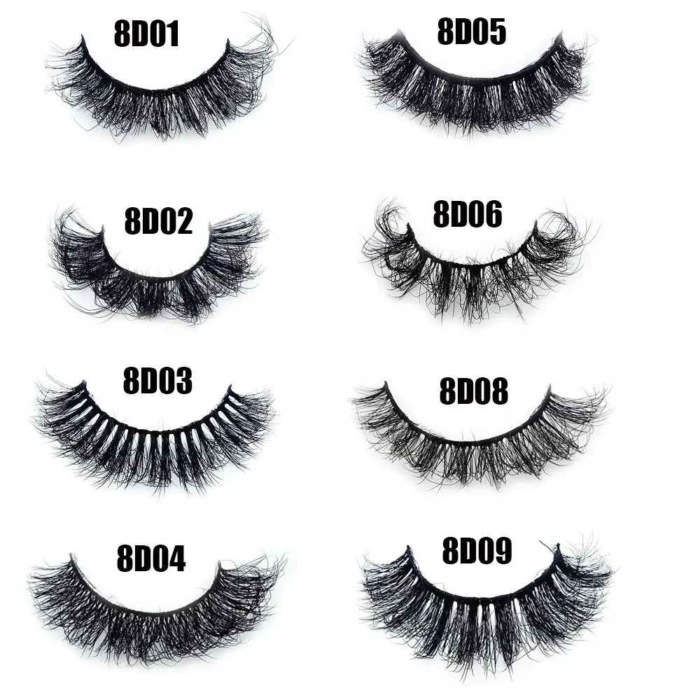 

SKONHED 5 пар ручной работы объемные Пышные ресницы Wispy короткие драматические 8D искусственные норковые накладные ресницы