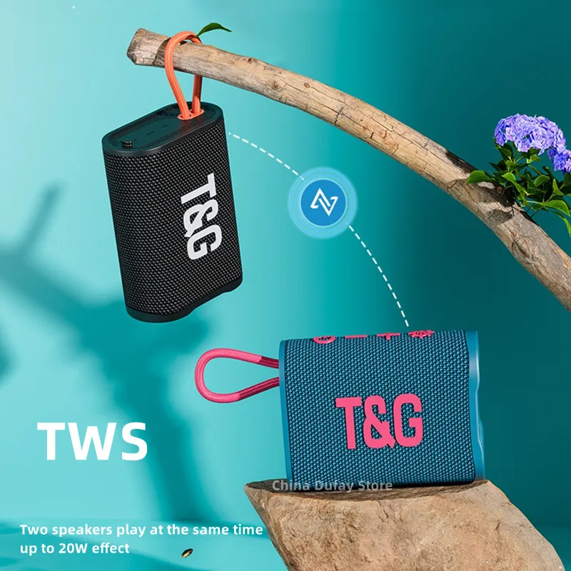 Беспроводной Bluetooth-динамик Caixa De Som TG396 TWS звуковая коробка IPX7 Портативный Hi-Fi