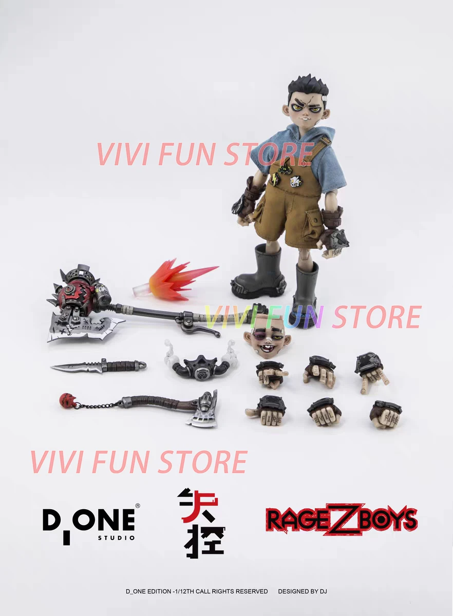 Фото В наличии D_ONE STUDIO RAGE-ZBOYS Ya Zai Out of control edition 1/12 Подвижная модель-игрушка №3
