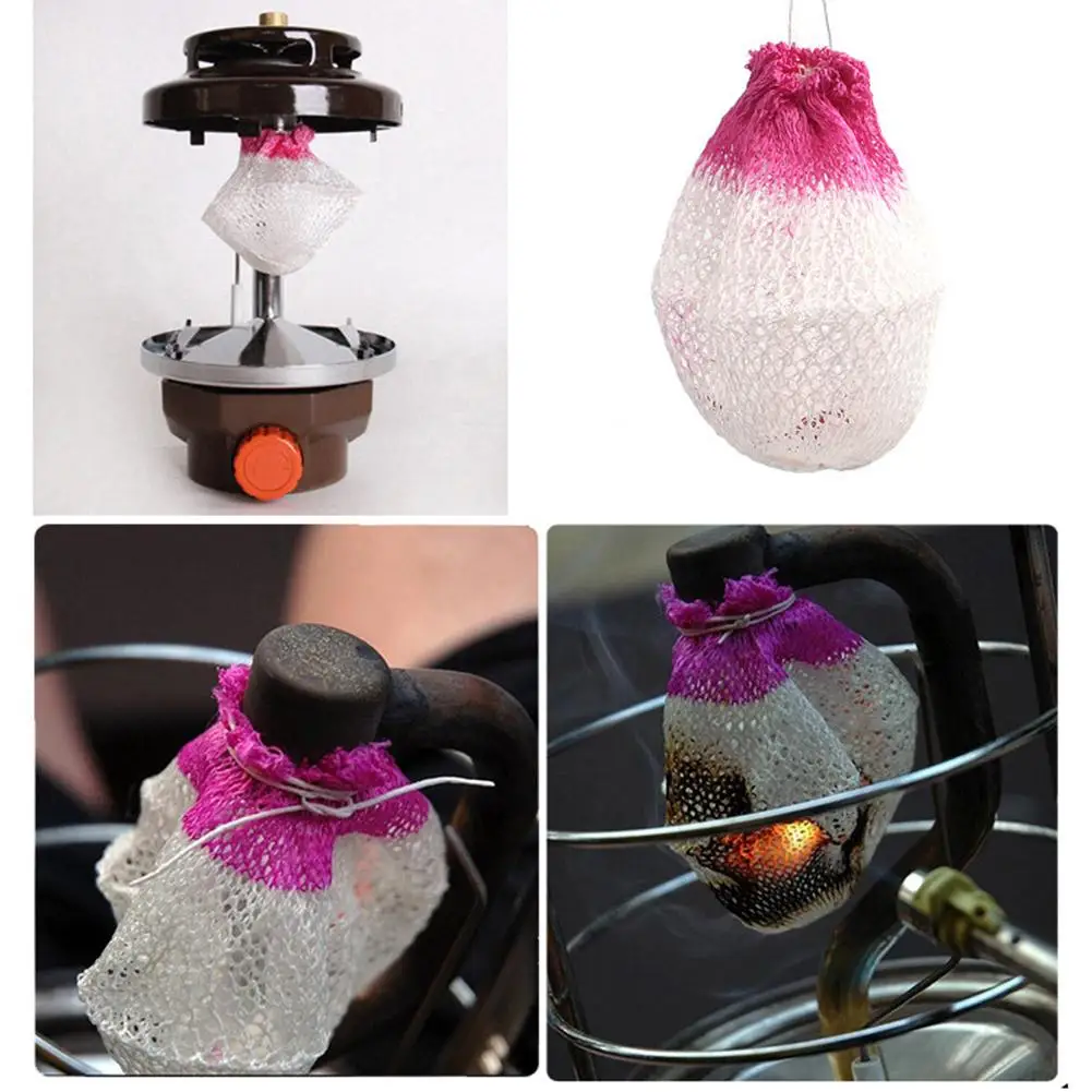 10 шт. газовые мантии светящийся корпус фитиль для лампы с одним цоколем улицы