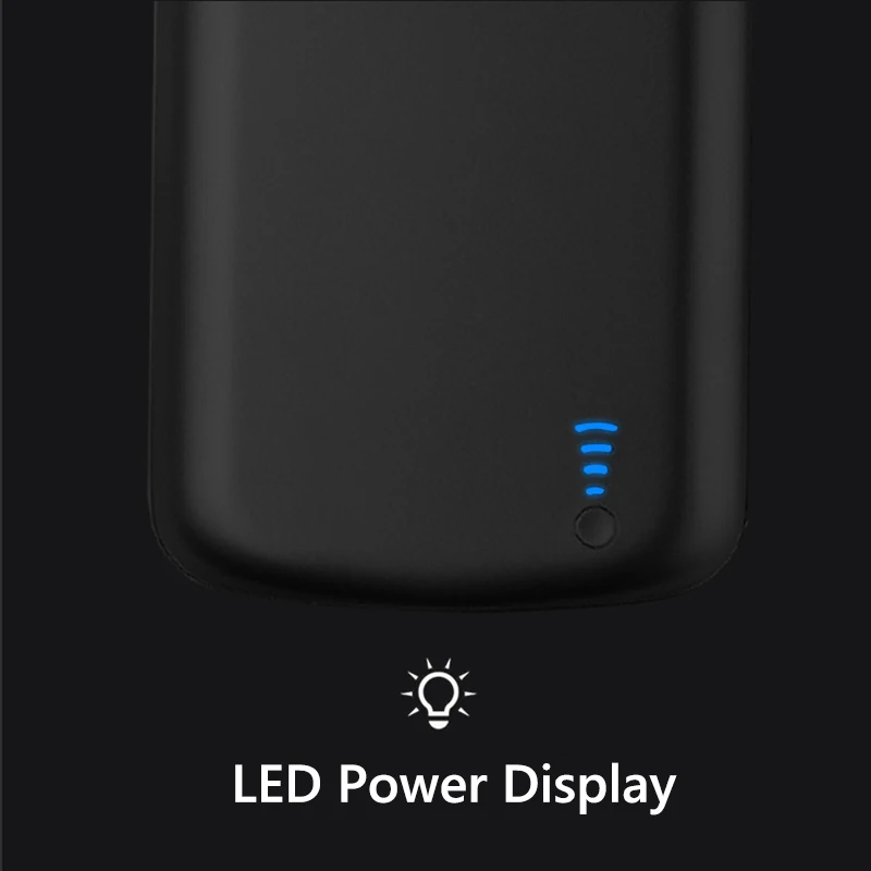 Чехол-зарядное устройство емкостью 6000 мАч для iPhone 15 14 13 pro Plus 12 Mini 11 8 XR XS Max внешний