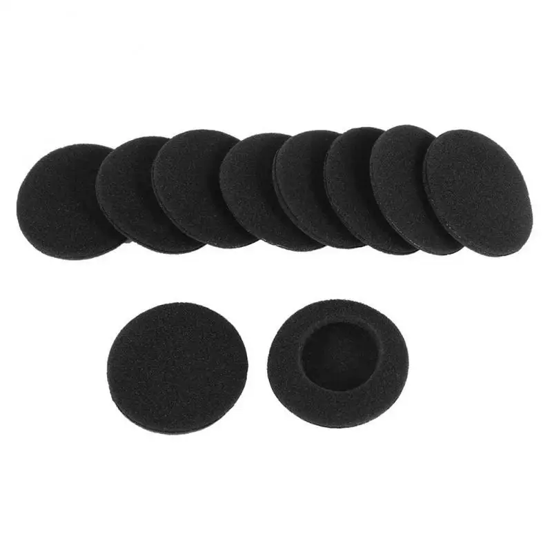 2pcs Wireless Headphone Replacement Foam Pad 35MM 40MM 45MM 50MM 55MM 60MM 65MM Earbuds Sponge Cushion Earphone Accessories - купить по