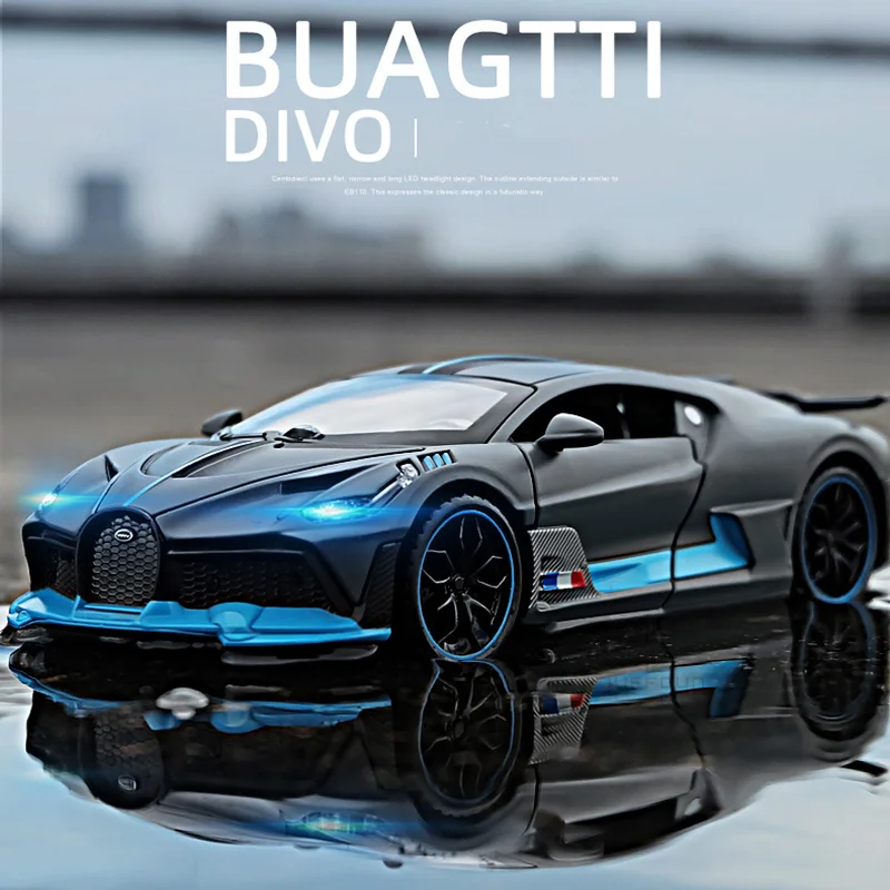 

1:32 литой металлический автомобиль Bugatti Divo, модель игрушечного автомобиля, миниатюрная модель автомобиля, игрушка для детей, рождественский ...