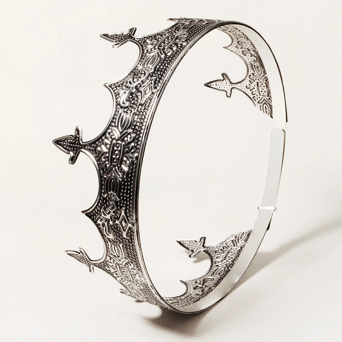 Мужская корона Miallo King Crown Ancient Silver Tiara and Crowns для принца винтажная королевская ювелирная головная украшения в подарок.