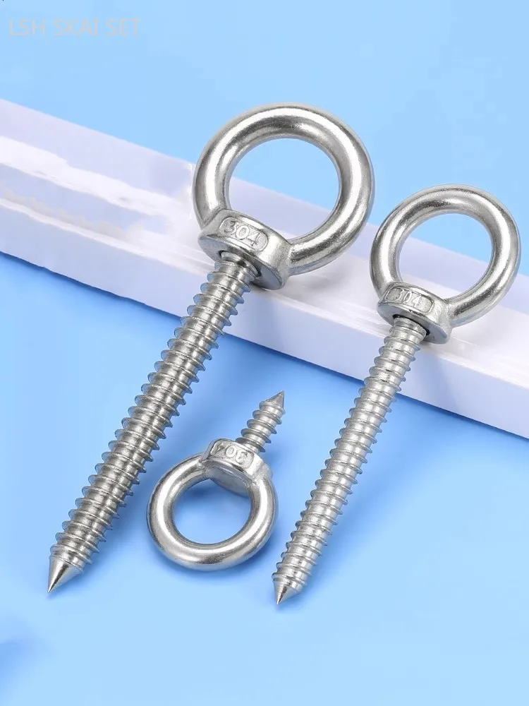 5/10 шт. подвесные кольцевые винты из нержавеющей стали 304 саморезы с кольцевым