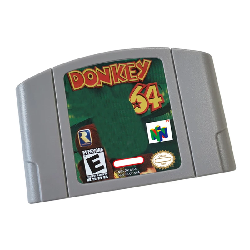 Системная консоль с картриджем для игровых карт N64 64 американская версия - Don Kog 64.