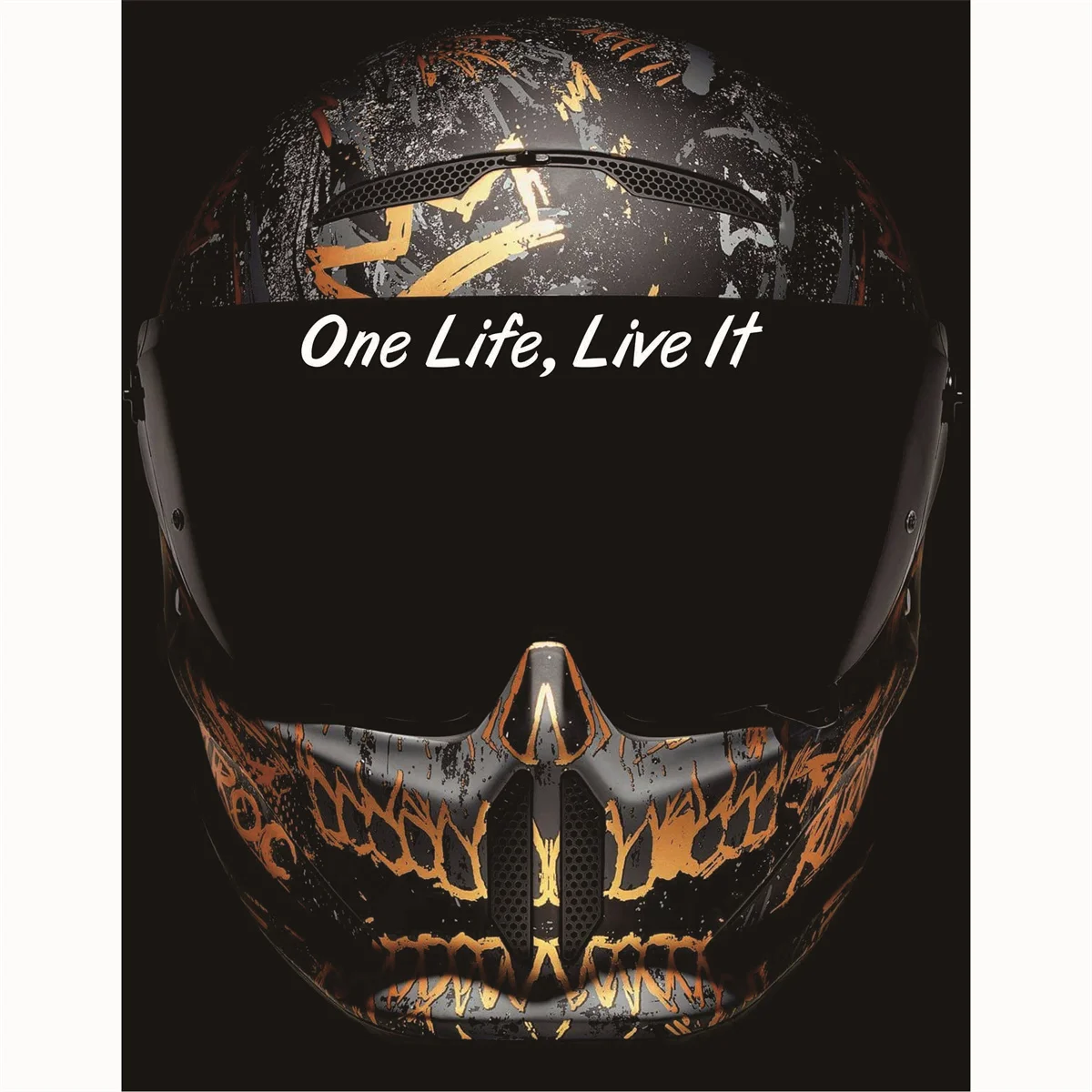 

Одна жизнь Live It Мотоцикл Велосипед Мотоциклетный шлем Наклейка Имя Виниловая наклейка Персонализированный мотоцикл