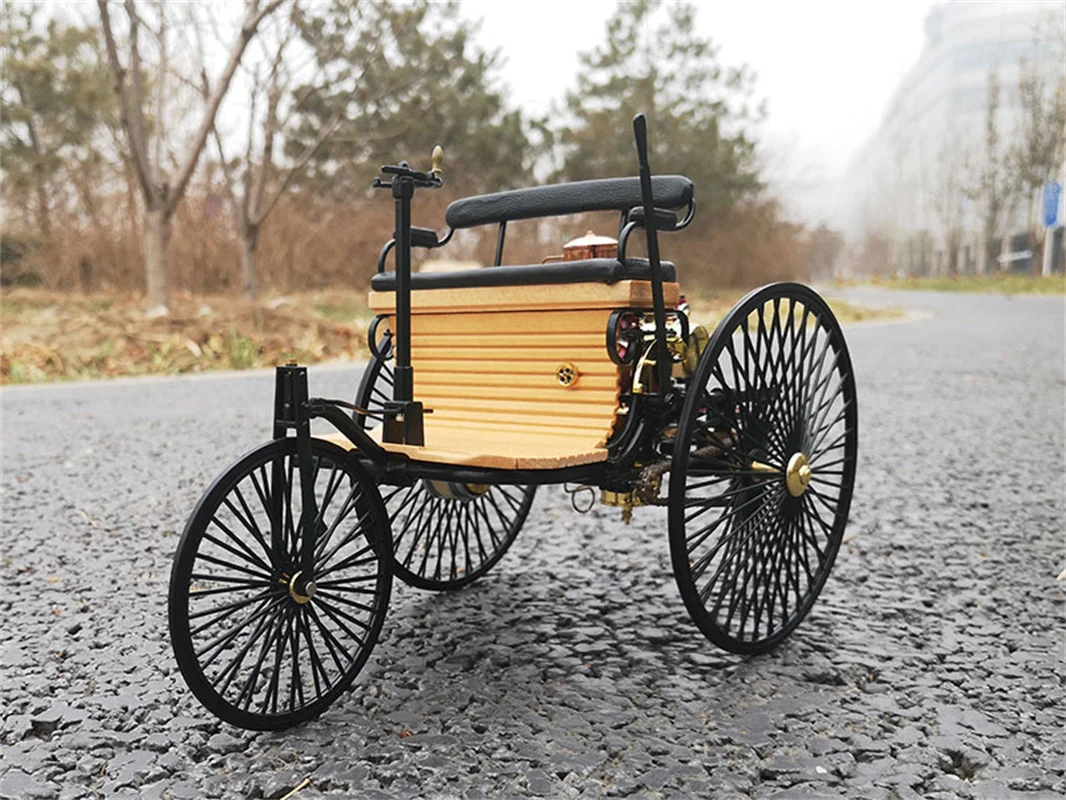 

NEW 1:10 For Benz No. 1 1886 Patent Motorwagen Diecast Model Car Classic Toys Gift Display Hobby Collection Ornaments