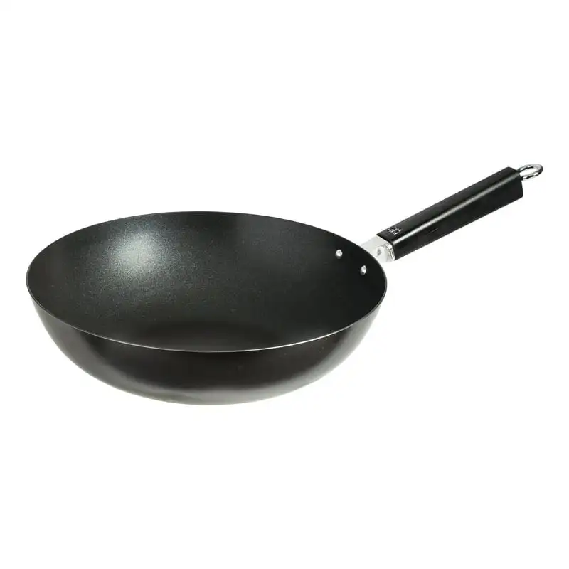 

2023 New Professional Series 12-Inch Carbon Steel Excalibur Nonstick Stir Fry Pan with Phenolic Handle Non-stick Pan Frying Stea