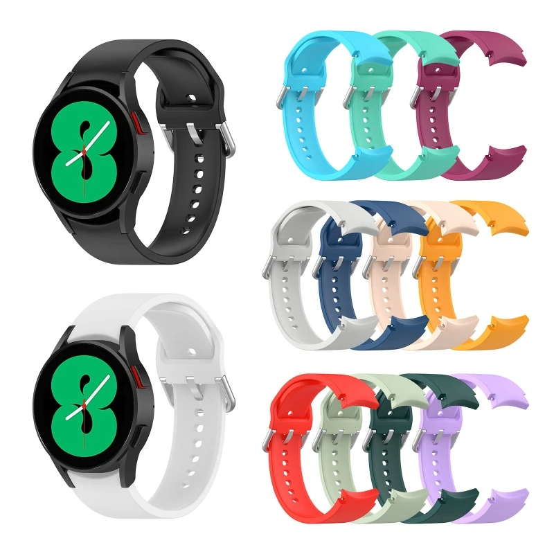 

Adjusted Watch Band Silicone Strap Watchband Compatible with Galaxy Watch5/Watch5 pro/Watch4 /Watch4 Classic/watch3 41mm DXAC