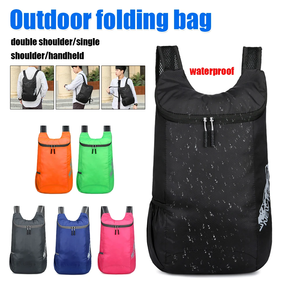 

Universal 20L Cycling Bapack Waterproof Outdoor Bag Foldable Hiking Climbing Backpack Travel Storage Daypack Bag Accessory