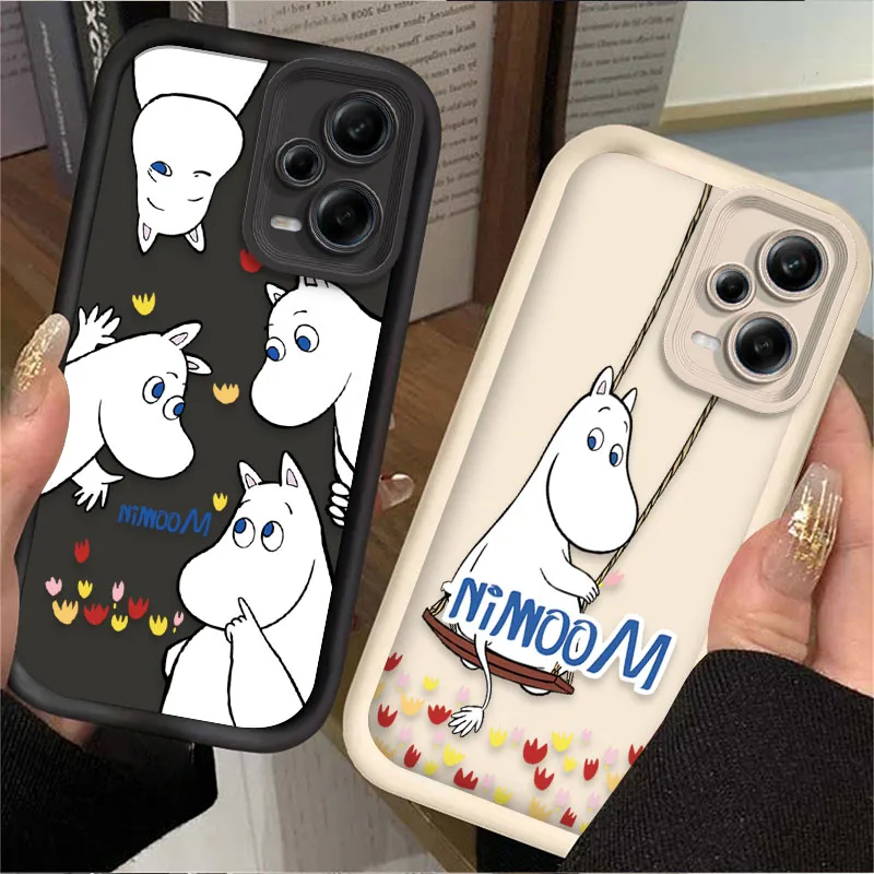 Фото Чехол Cartoon Lovely-M-moomins для Xiaomi Redmi Note 13 14 12 11 Pro Plus 5G 14S 12S 11S 10S 10 9 Redmi 14C 13C 12C 12 4G Cover №2