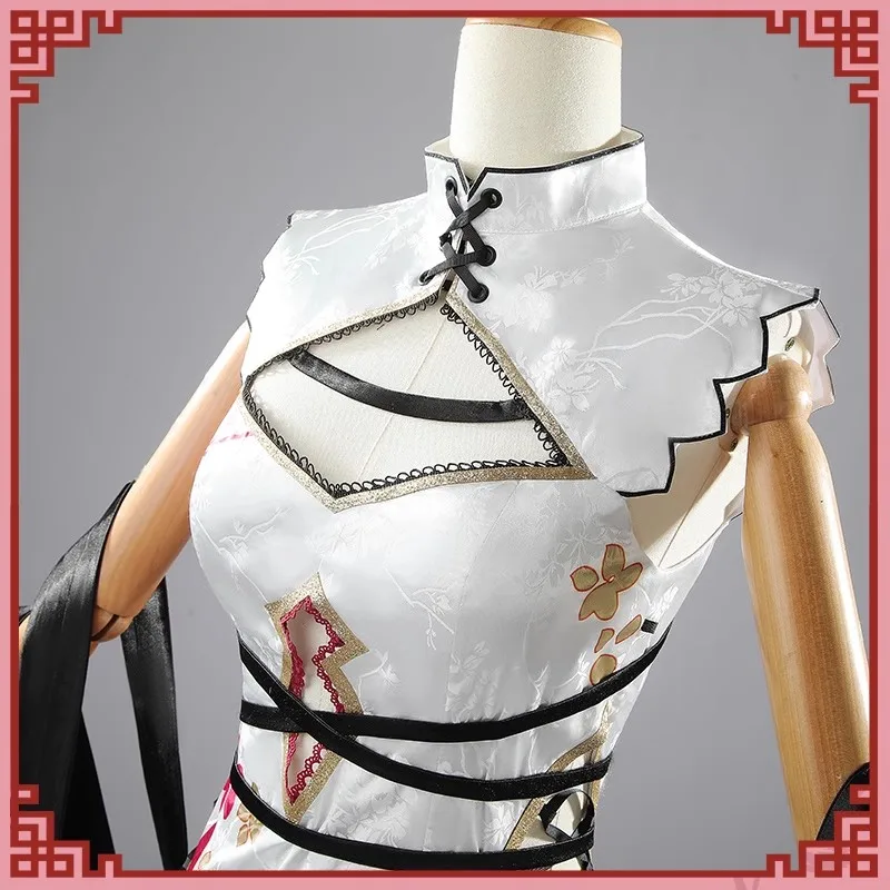 Vtuber Nijisanji Yorumi Rena Косплей Костюм Женщины Cos Cheongsam Платье Comic-con Party Youtuber Элегантная