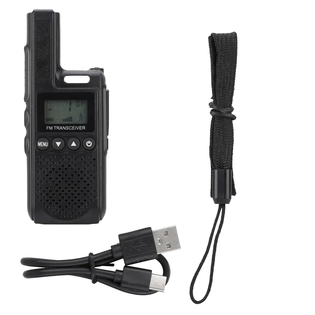 Портативная портативная УВЧ-рация для бизнеса двухсторонняя рация (черная) |
