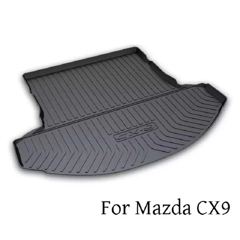 Car Cargo rear trunk mat For Mazda CX-9 CX9 2021 2020 CX 9 2019 2018 Boot Liner Tray Waterproof Anti-slip Floor mat Accessories