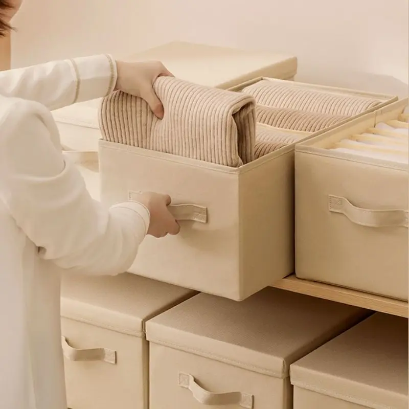 

1pc Washable Wardrobe Clothes Organizer Foldable Closet Divider Underwear Drawer Mesh Separation Box For T-shirt,legging,socks