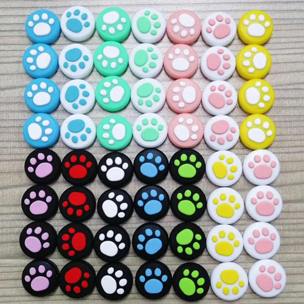 200 PCS Silicone Cat Claw Analog ThumbSticks Gaps for Dualshock 5 4 PS5 PS4 Controller Grips for XBox ONE Series S X 360 images - 6