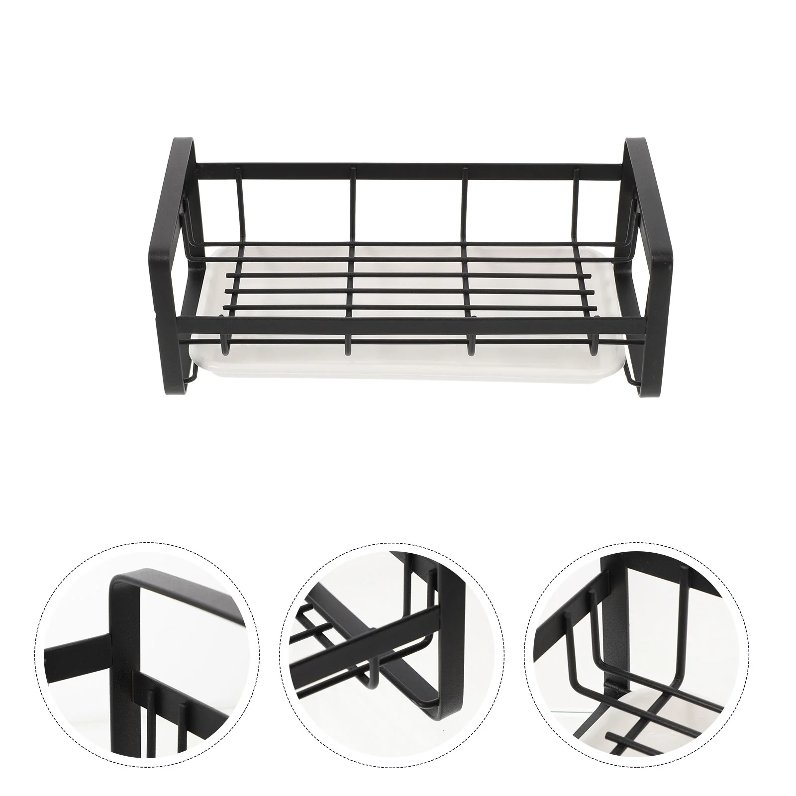 

Sink Holder Kitchen Organizer Sponge Dish Tray Drainer Rack Soap Accessories