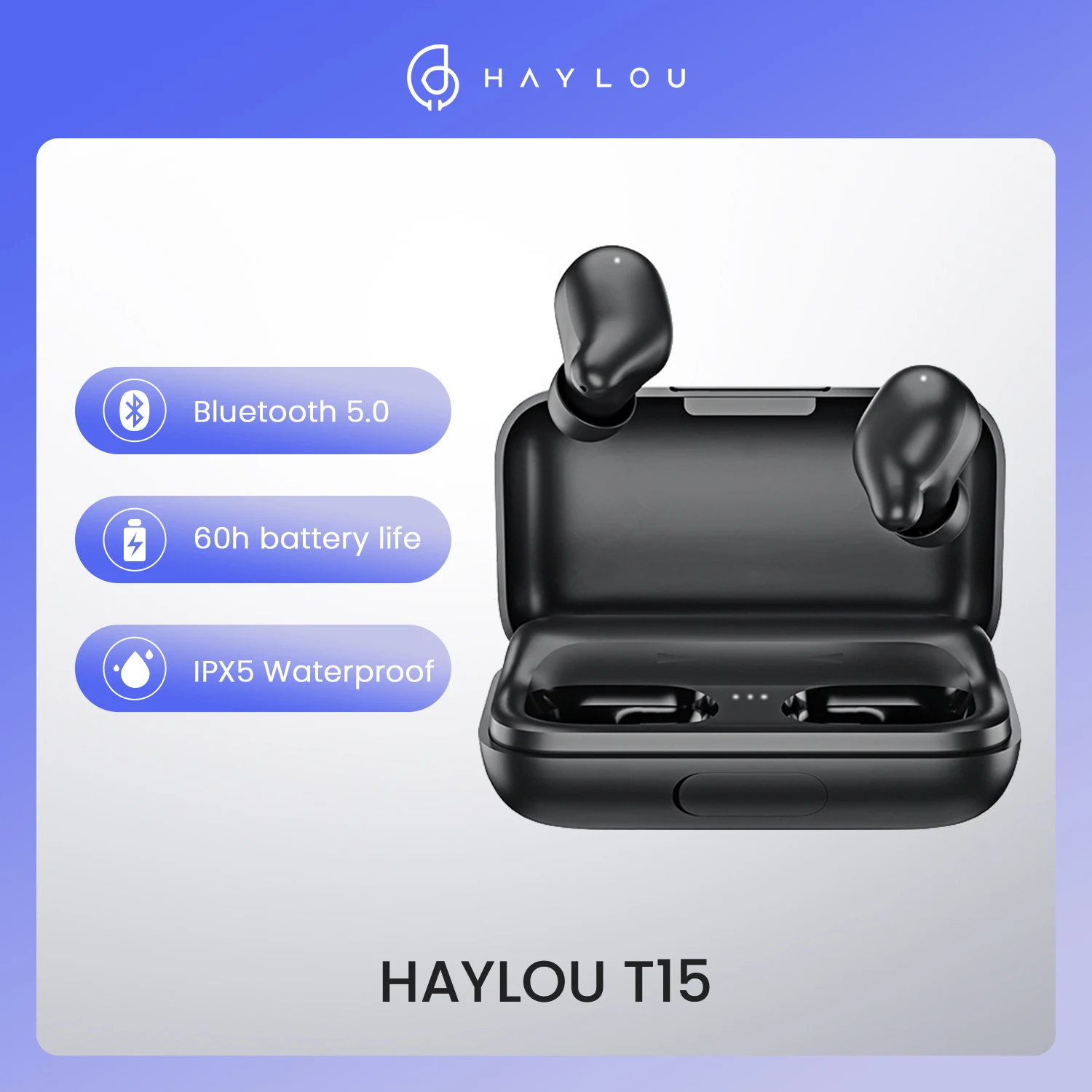 

TWS earbuds Haylou T15 2200mAh auriculares bluetooth Wireless Headphones for xiaomai smartphone earphones wireless