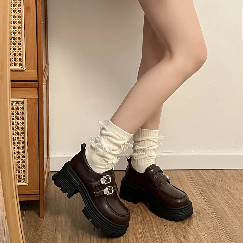 Корейская обувь повседневные женские кроссовки в британском стиле оксфорды