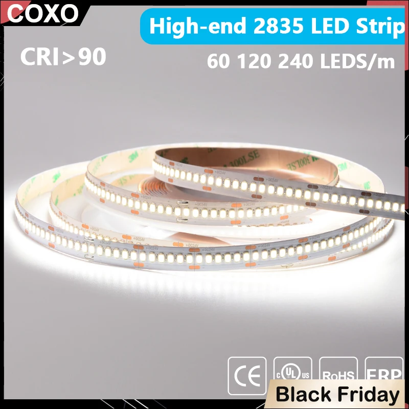 

Светодиодная лента COXO 5 м SMD2835 DC12V 24V