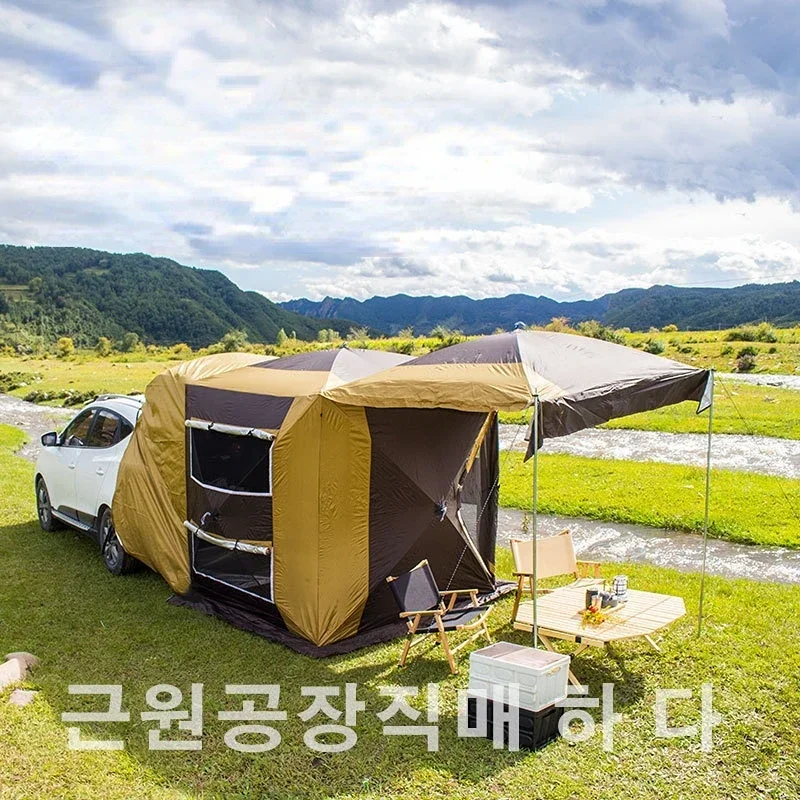 Уличная автоматическая всплывающая автомобильная палатка с заднем выдвижением